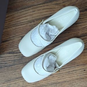 Charles & Keith White Mary Jane Shoes